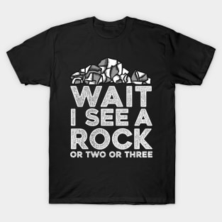 Wait I See A Rock - Archeologist Fossil Hunter T-Shirt